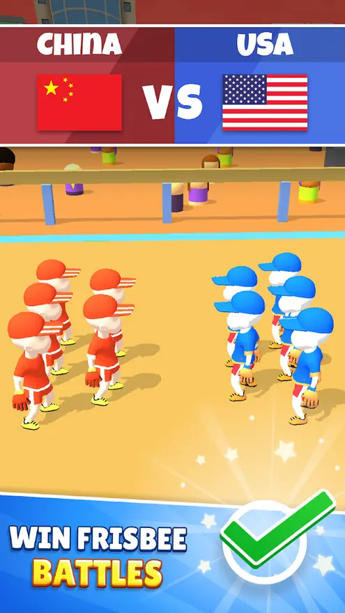 Equipas alinhadas antes de uma prova em Ultimate Disc 3D